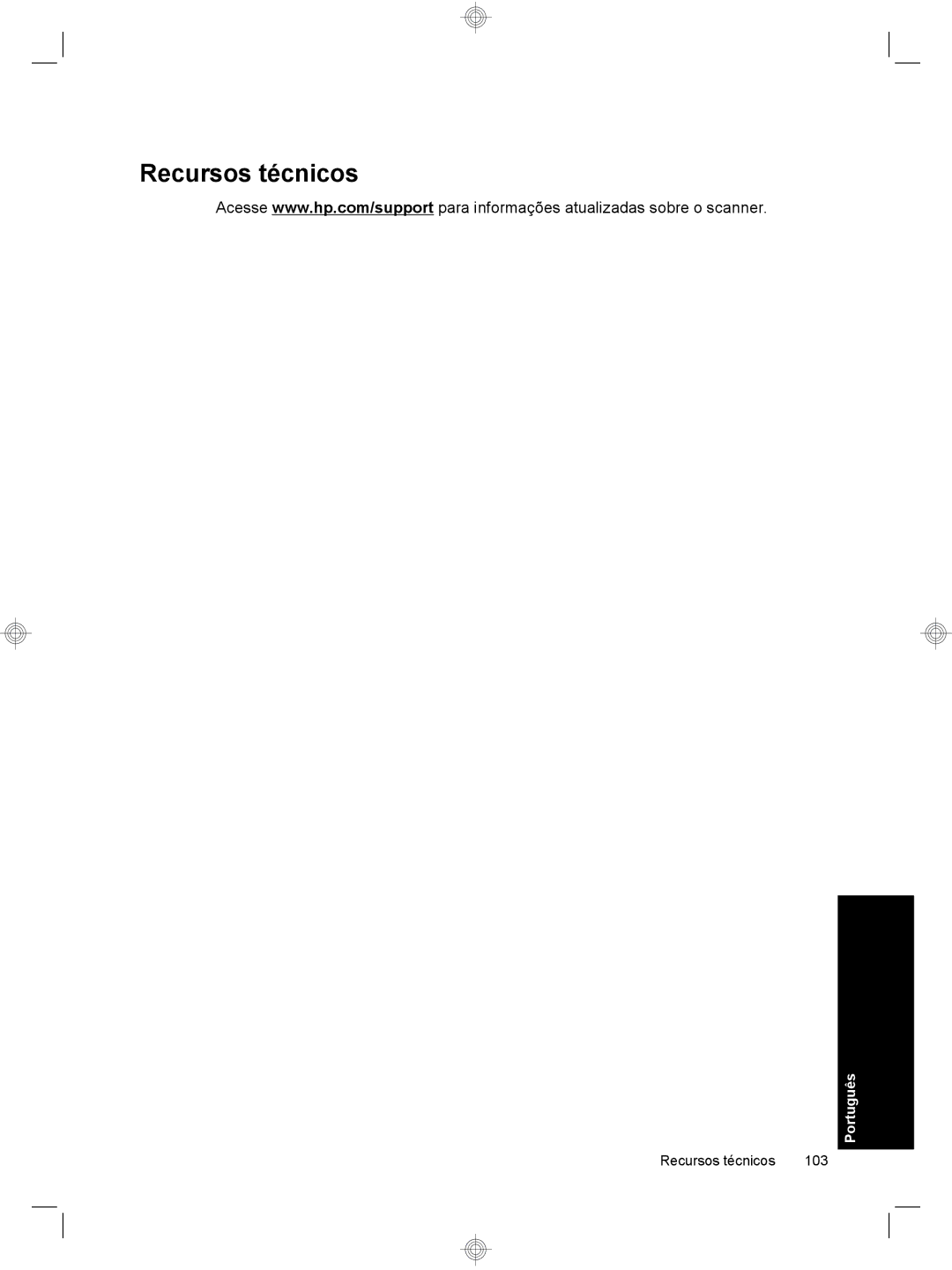 HP 7000 Sheet-feed manual Recursos técnicos 103 