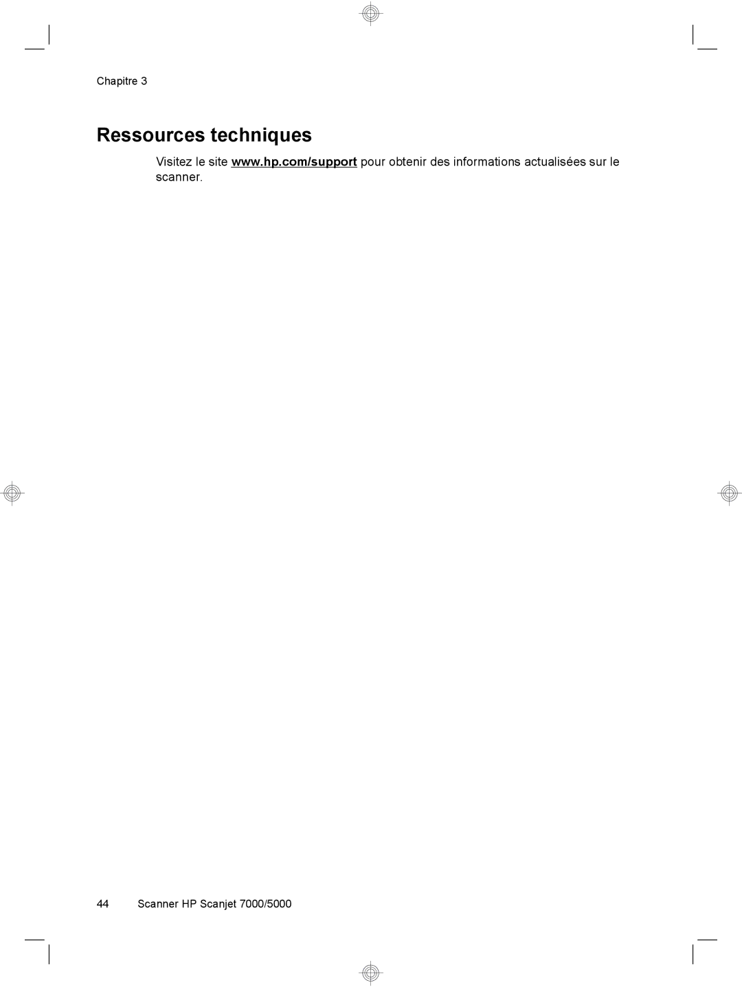 HP 7000 Sheet-feed manual Ressources techniques 