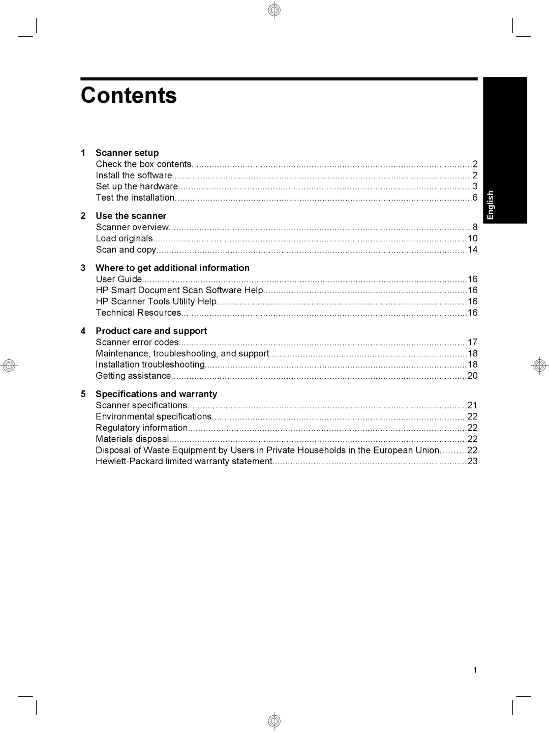 HP 7000 Sheet-feed manual Contents 