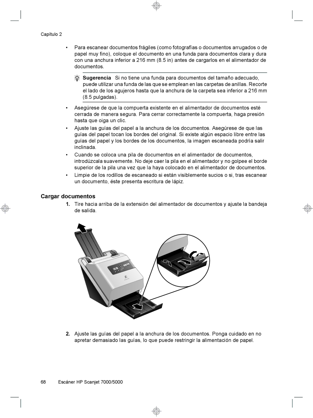 HP 7000 Sheet-feed manual Cargar documentos 