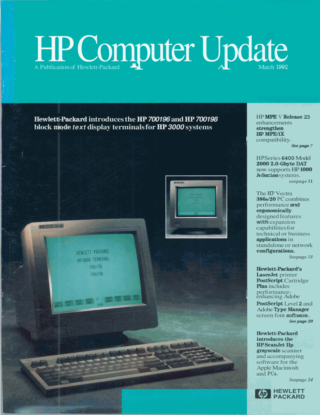 HP 700196, 700198 manual HPComputer Update 