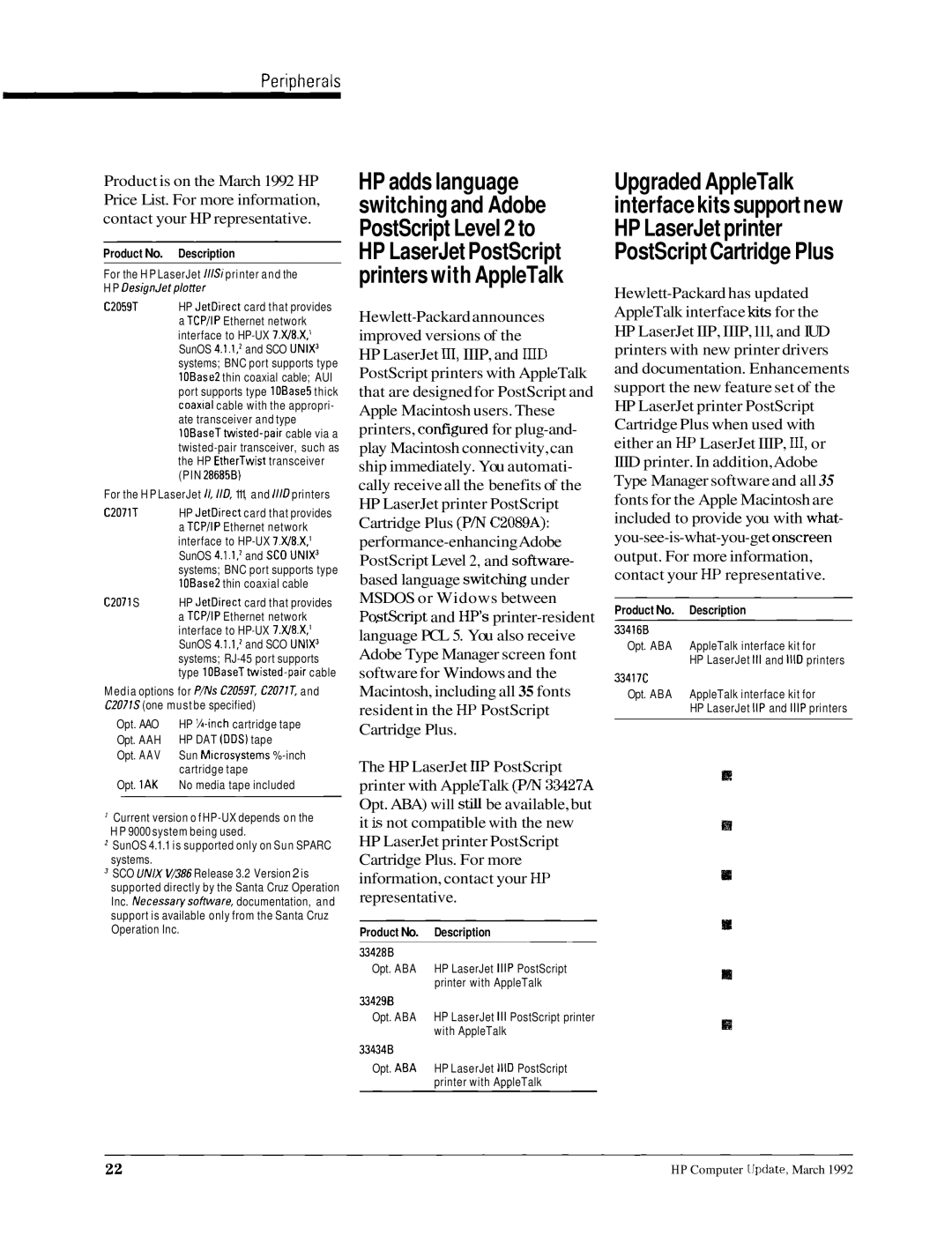 HP 700196, 700198 manual For the HP LaserJet IllSiprinter and the HP OesignJetplotter 