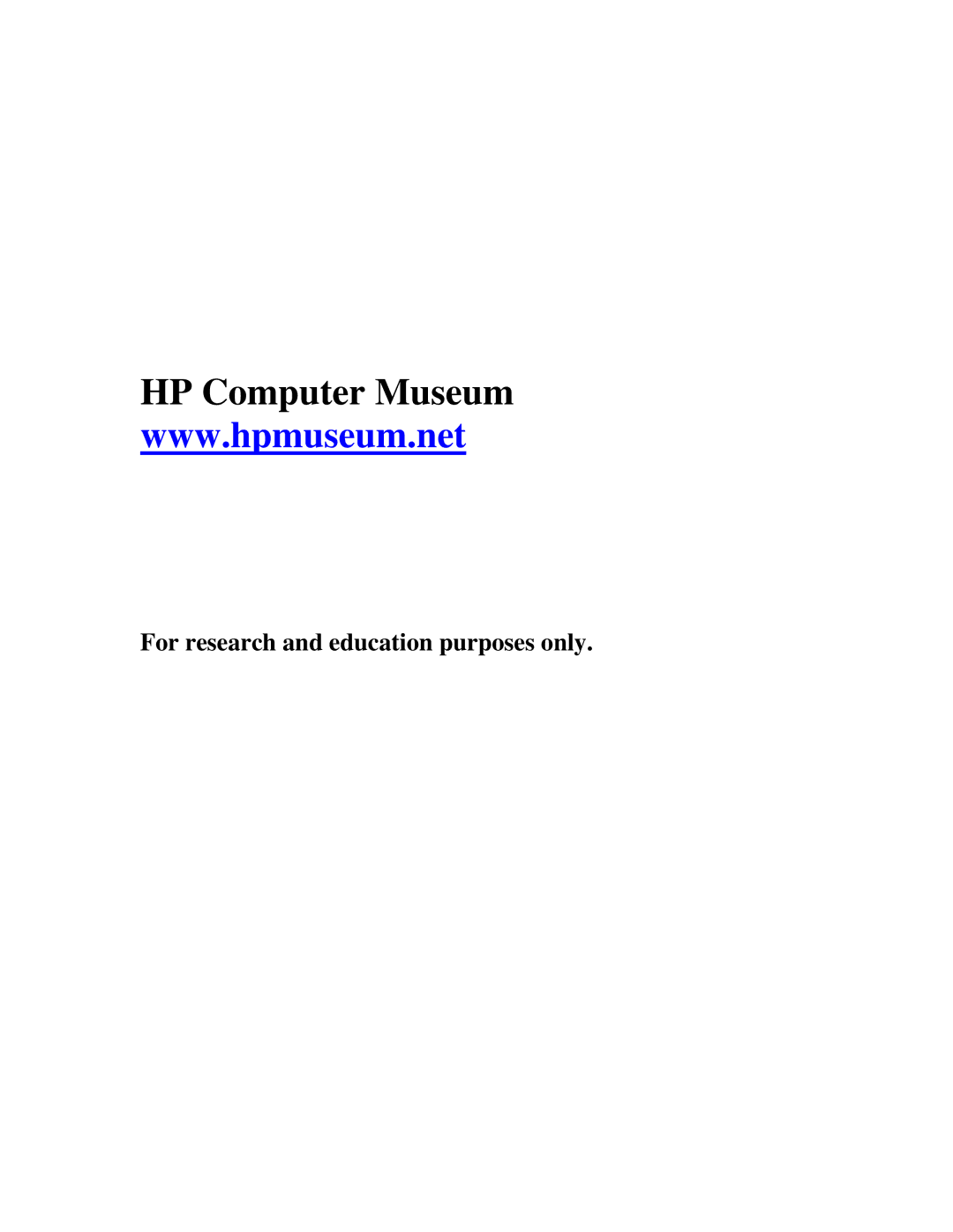 HP 700196, 700198 manual For research and education purposes only 