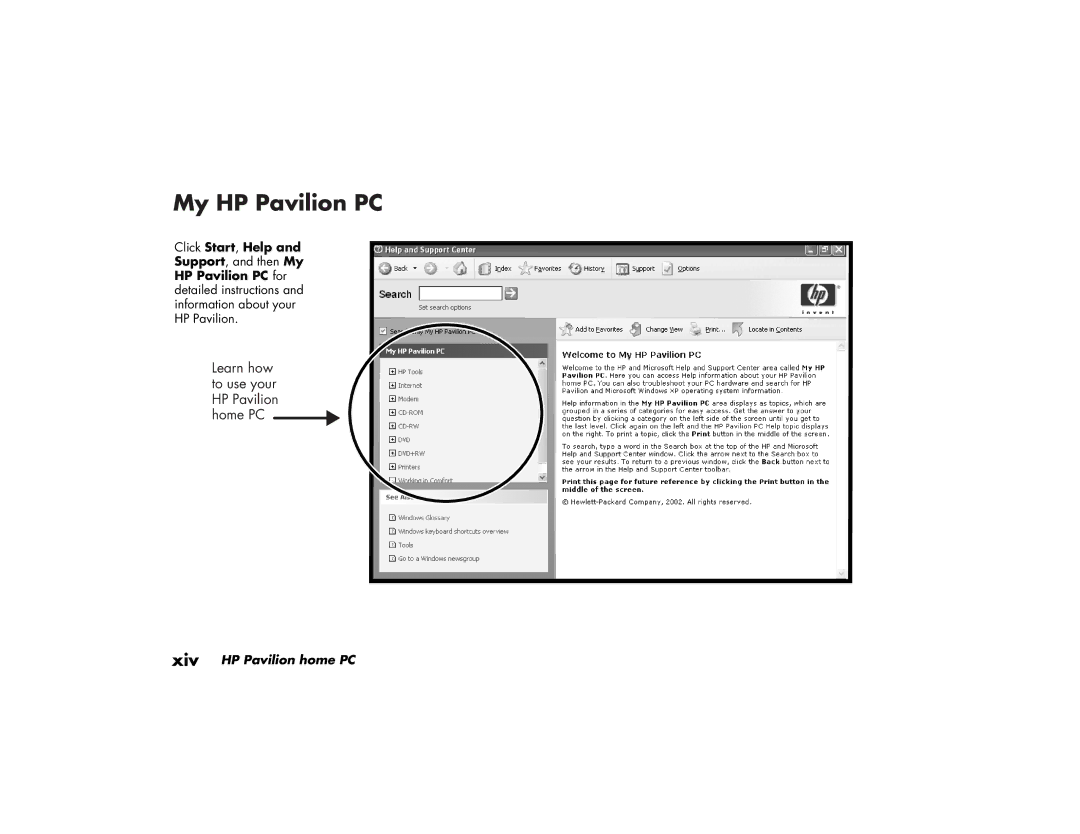 HP 503a (AP), 703k (AP), 743a (AP), 753k (AP), 753d (AP), 522a (AP), 503k (AP), 513d (AP), 513a (AP) manual My HP Pavilion PC 