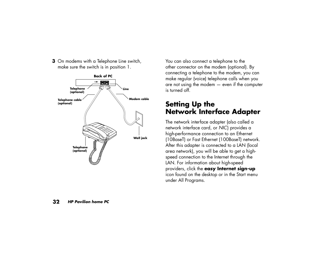 HP 753d (AP), 703k (AP), 743a (AP), 753k (AP), 522a (AP), 503k (AP), 503a (AP), 513d (AP) Setting Up Network Interface Adapter 