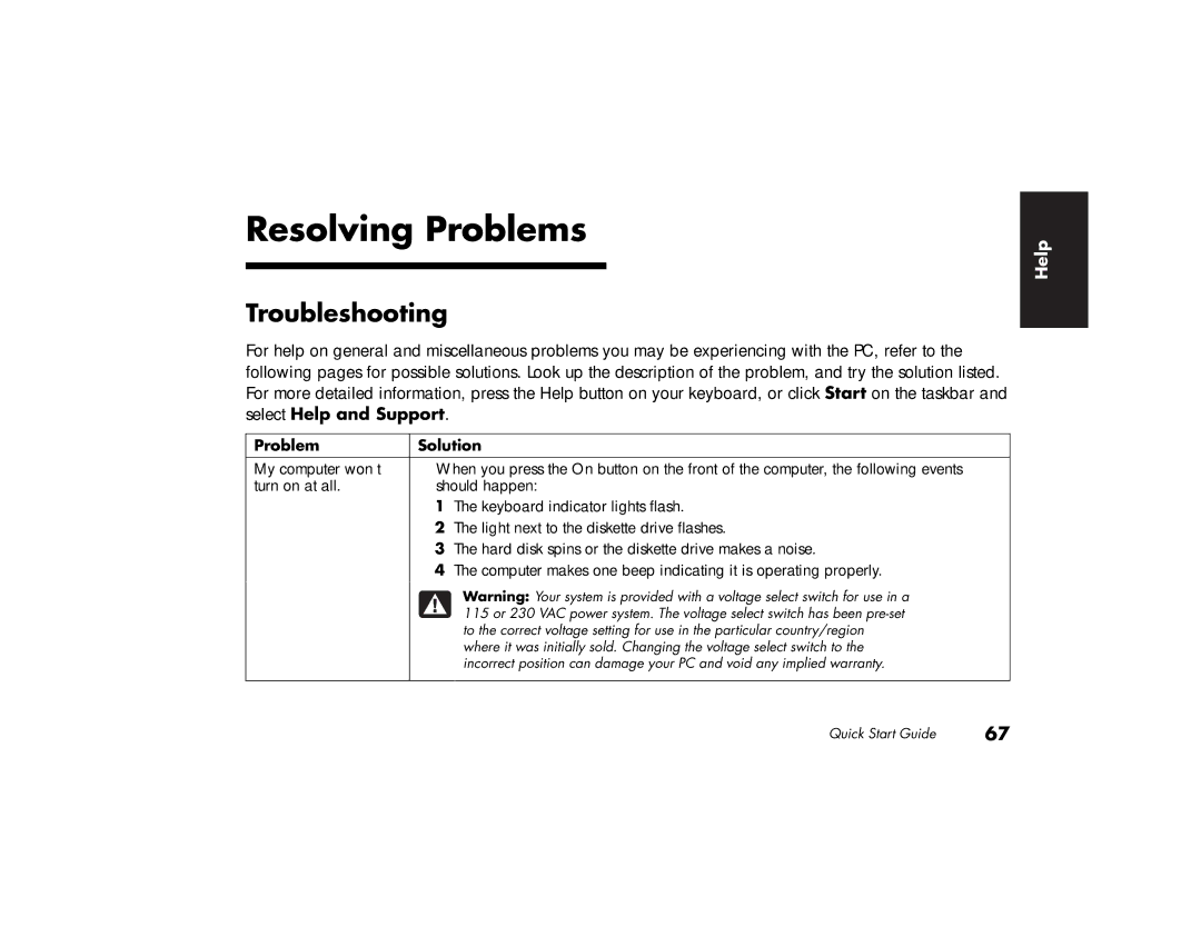 HP 753k (AP), 703k (AP), 743a (AP), 753d (AP), 522a (AP), 503k (AP), 503a (AP), 513d (AP) Resolving Problems, Troubleshooting 