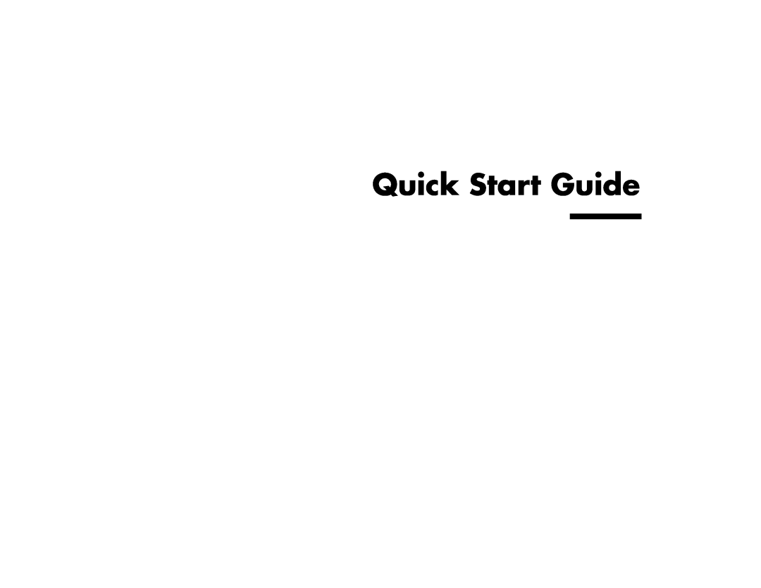 HP 753k (AP), 703k (AP), 743a (AP), 753d (AP), 522a (AP), 503k (AP), 503a (AP), 513d (AP), 513a (AP) manual Quick Start Guide 