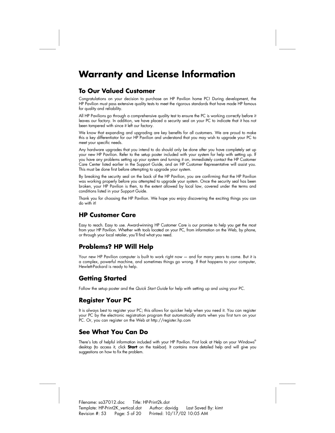 HP 704d (AP), 734d (AP), 744d (AP), 754d (AP), 774d (AP) manual Warranty and License Information 