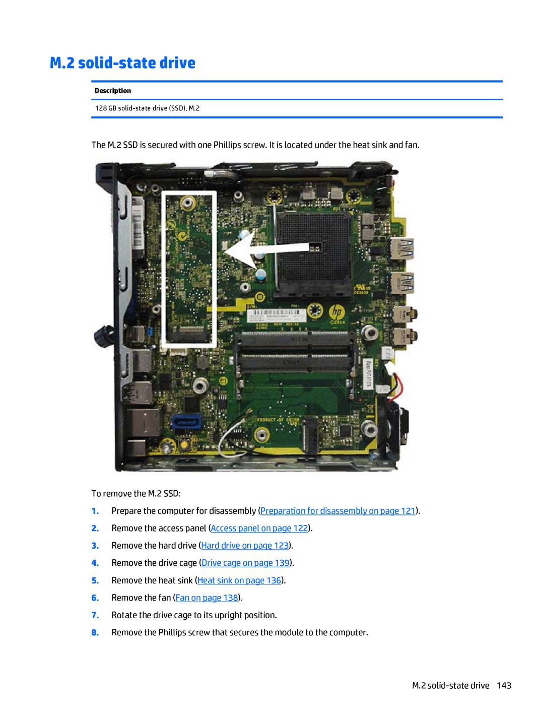 HP 705 G1 manual Solid-state drive, GB solid-state drive SSD, M.2 