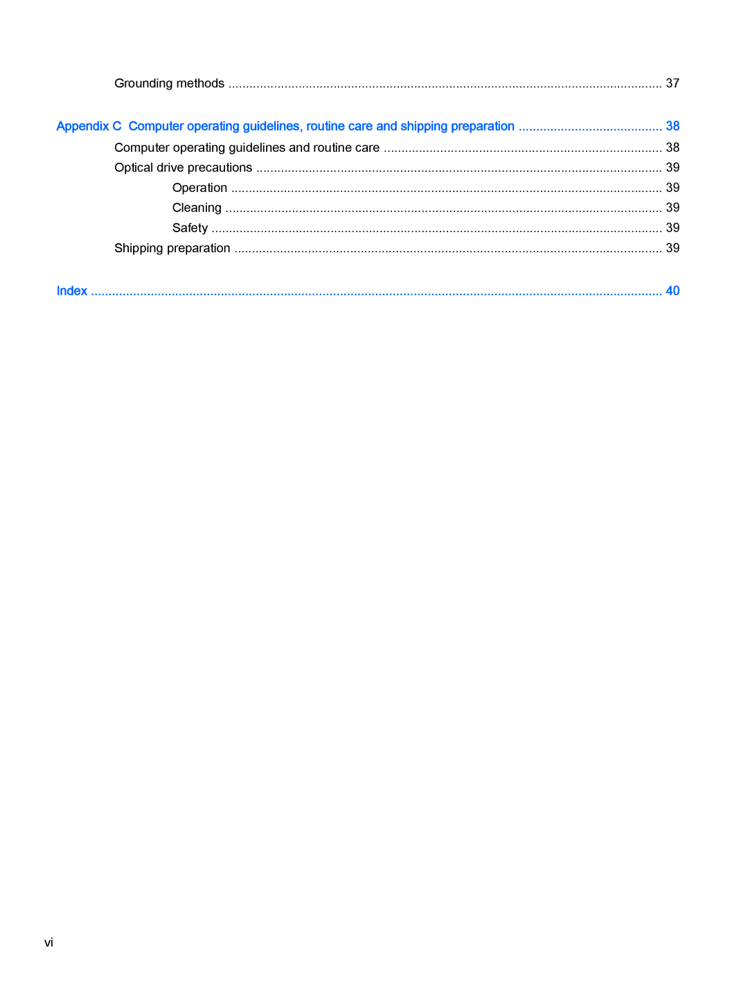 HP 705 G1 manual Grounding methods 