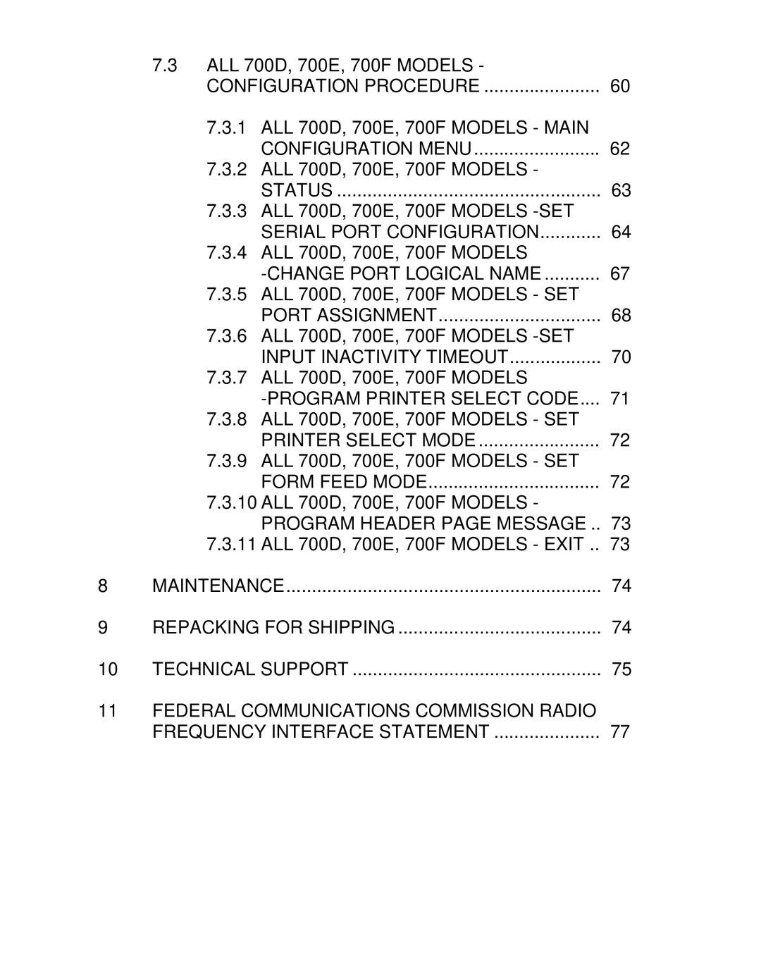 HP 706A, 710F, 710E, 708D, 708E, 706C, 706D, 708C manual Configuration Procedure 