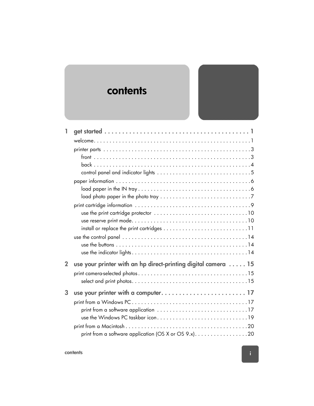 HP 7150 manual Contents 