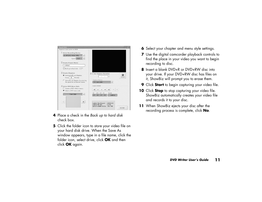 HP a230n (US/CAN), 716n (US), a296n (US/CAN), a290n (US/CAN), a288n (US/CAN), a255c (US/CAN), a250n DVD Writer User’s Guide 