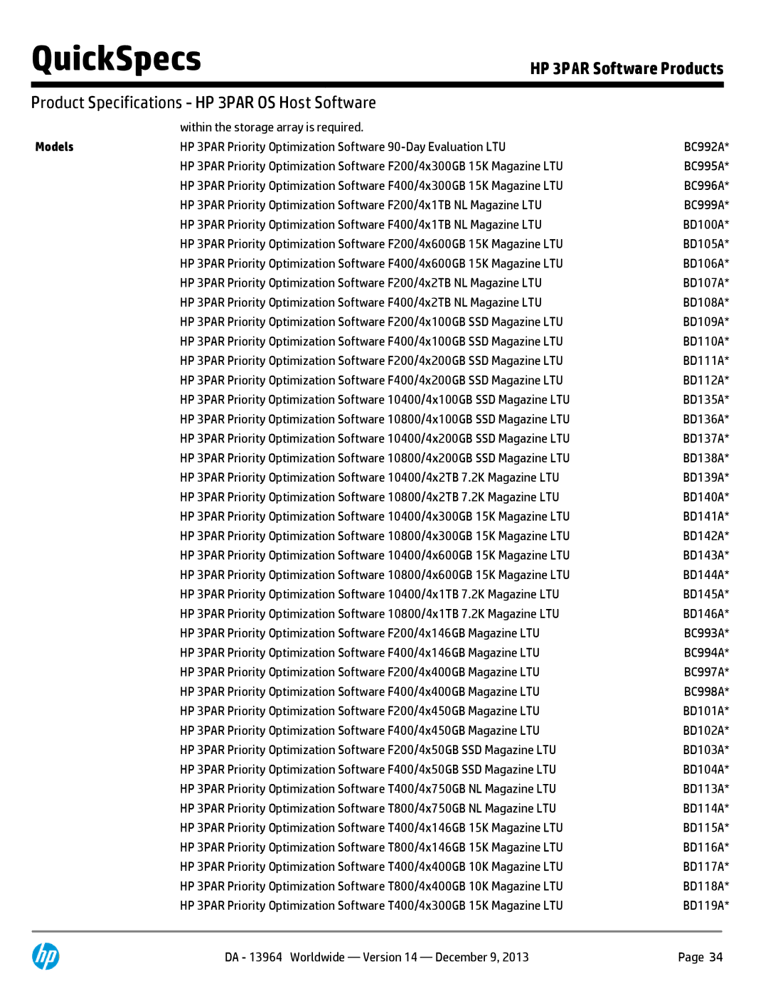 HP 7200 BC767A manual Within the storage array is required 