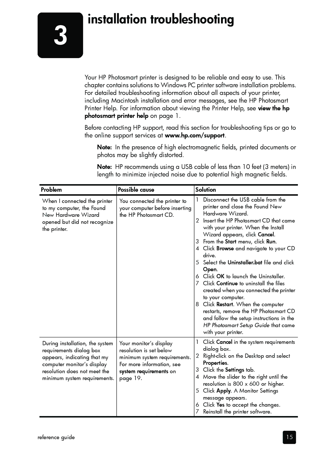 HP 7200 manual Installation troubleshooting 