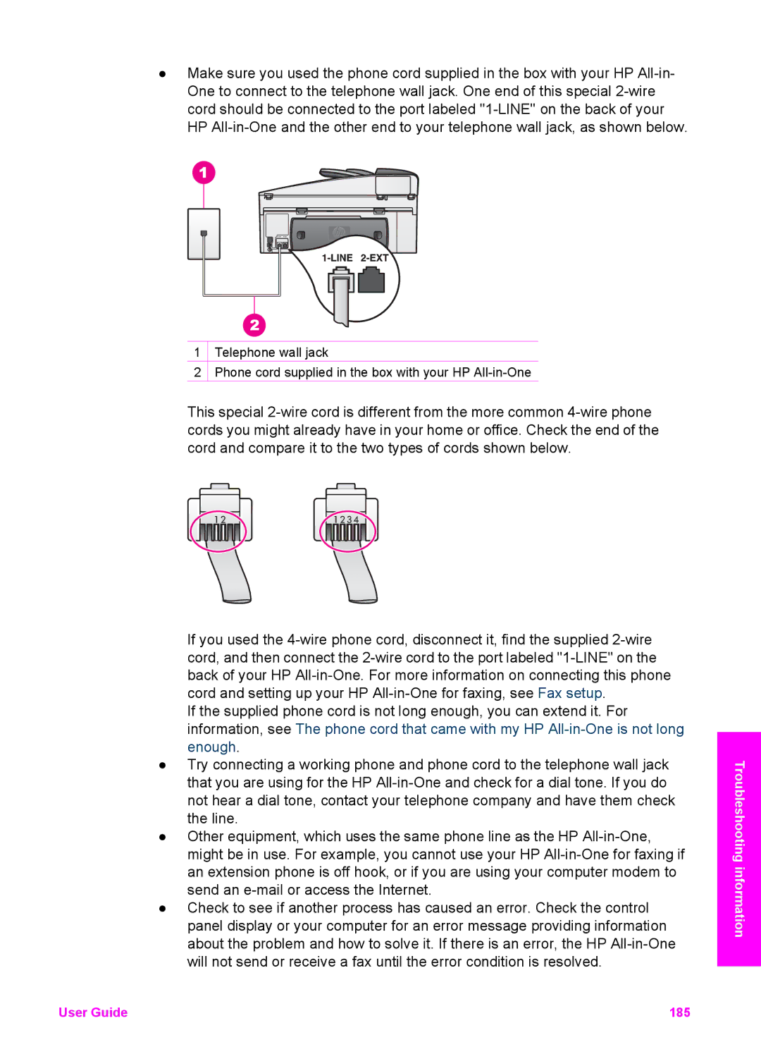 HP 7200 manual User Guide 185 