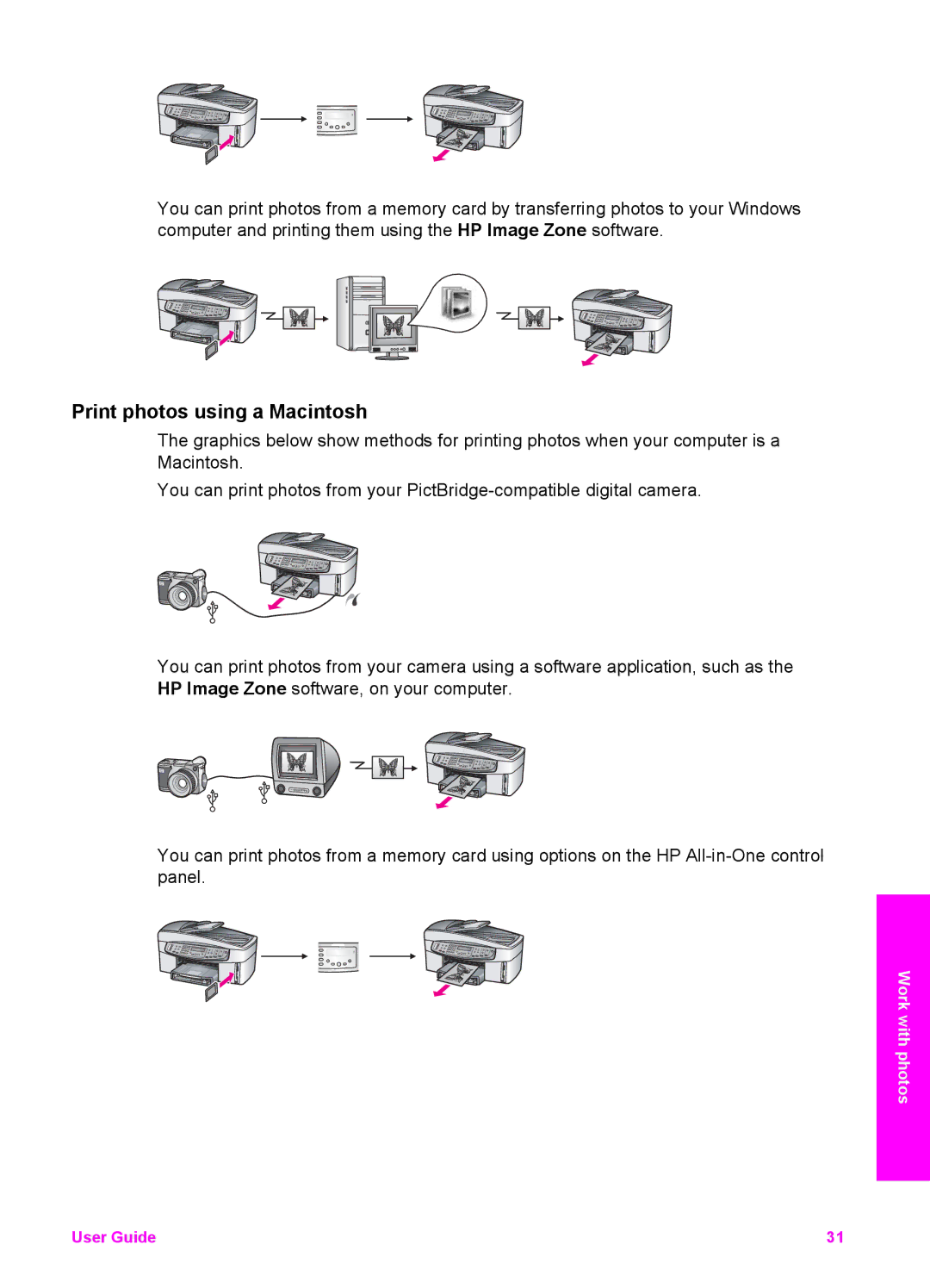 HP 7200 manual Print photos using a Macintosh 