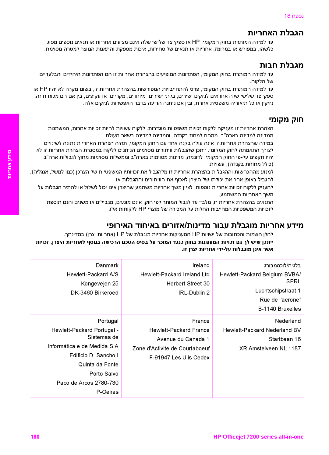 HP 7200 manual תוירחאה תלבגה 