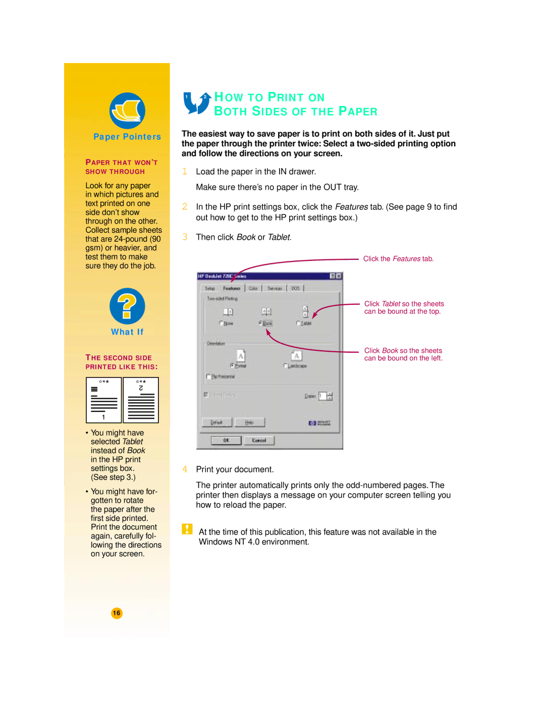 HP 720c manual HOW to Print on Both Sides of the Paper 