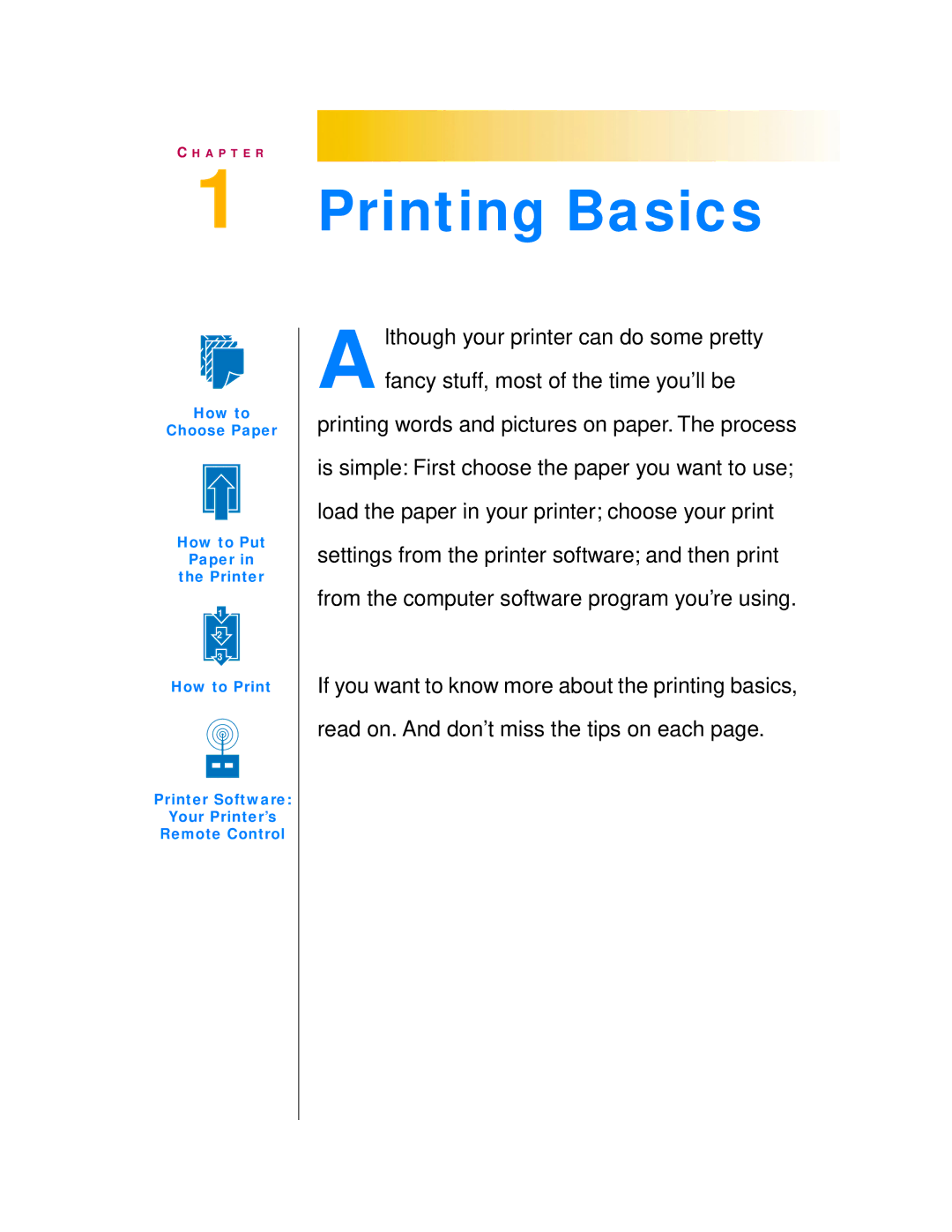 HP 720c manual Printing Basics 