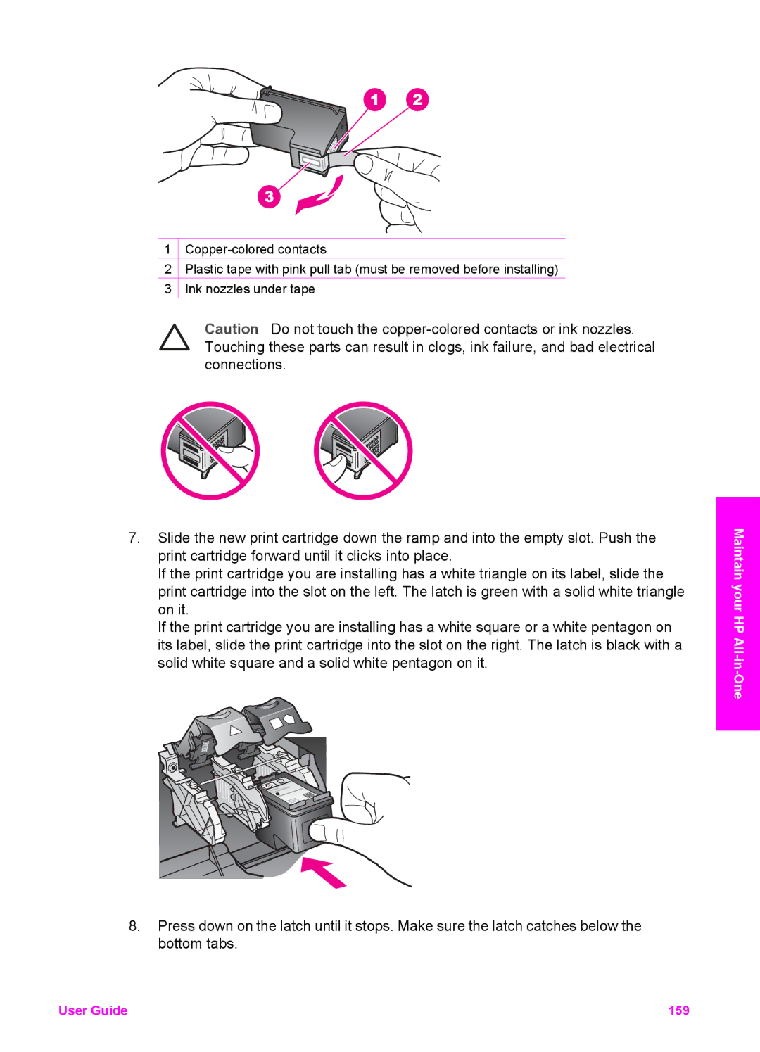 HP 7210v manual User Guide 159 