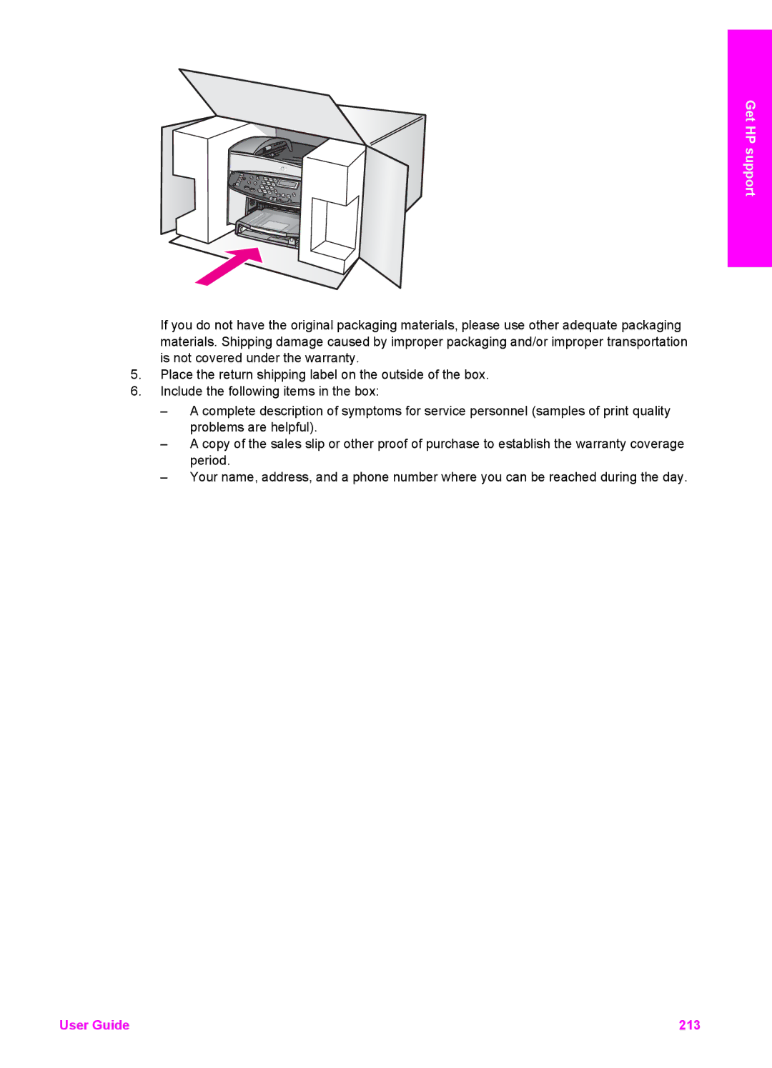 HP 7210v manual User Guide 213 