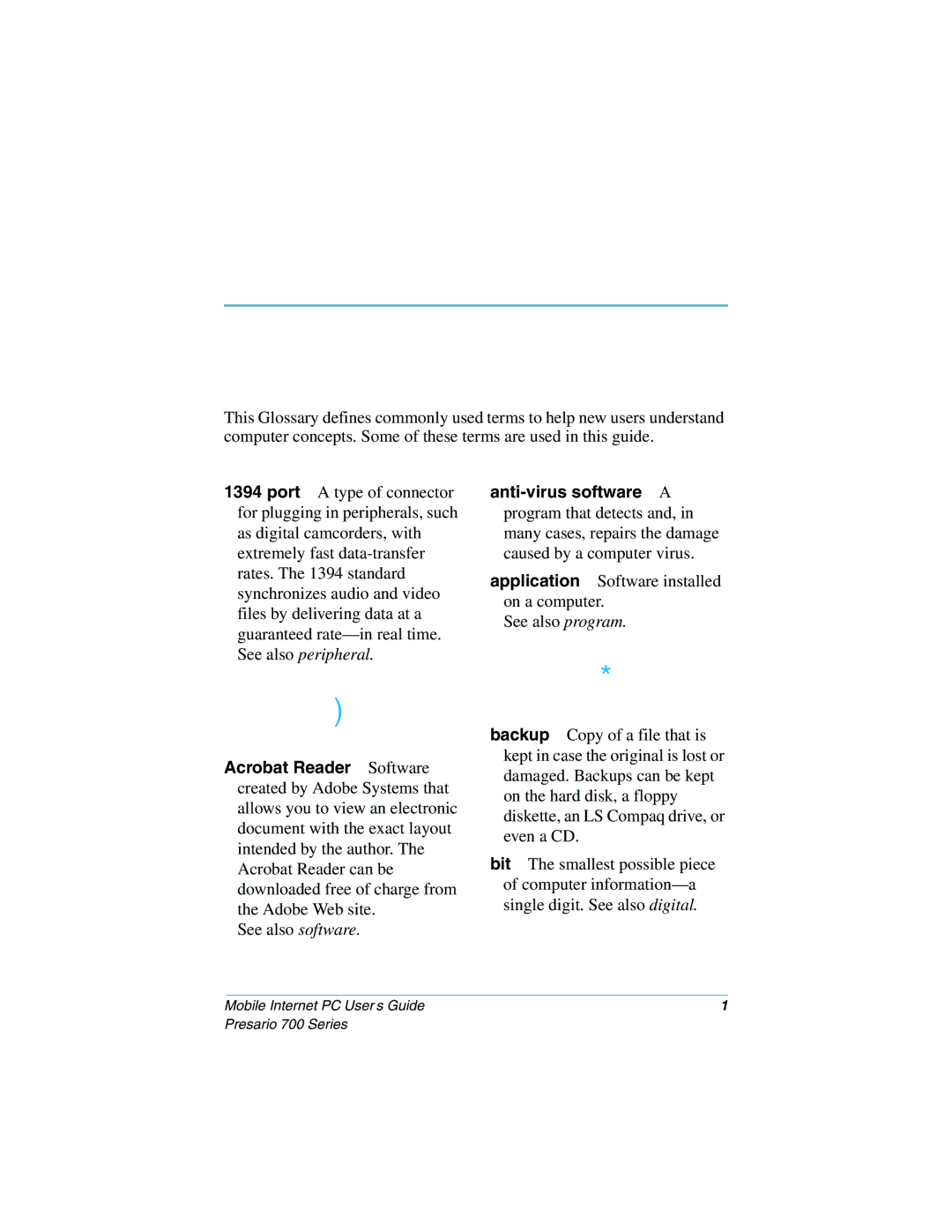 HP 724AU manual Glossary 