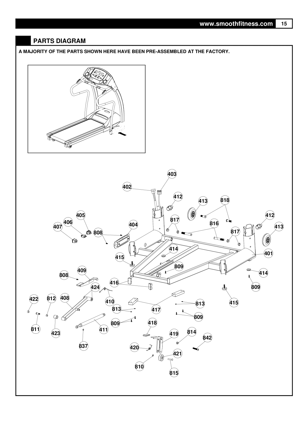 HP 7.25 manual Parts Diagram 