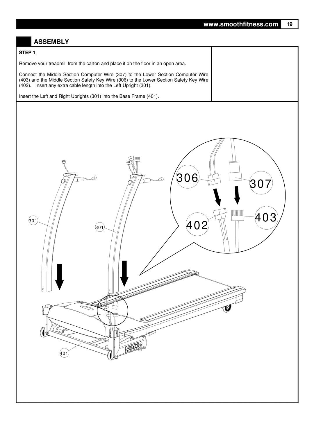 HP 7.25 manual Assembly, Step 