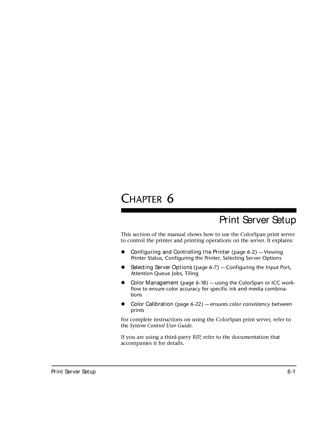 HP 72SR manual Print Server Setup 