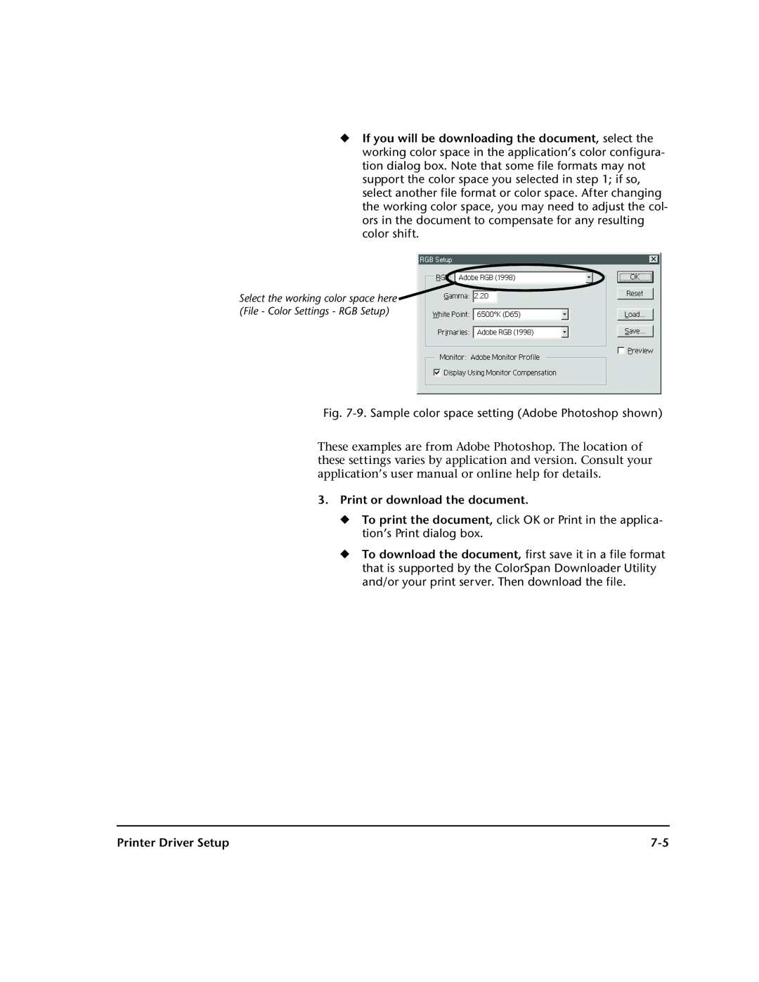 HP 72SR manual Print or download the document 