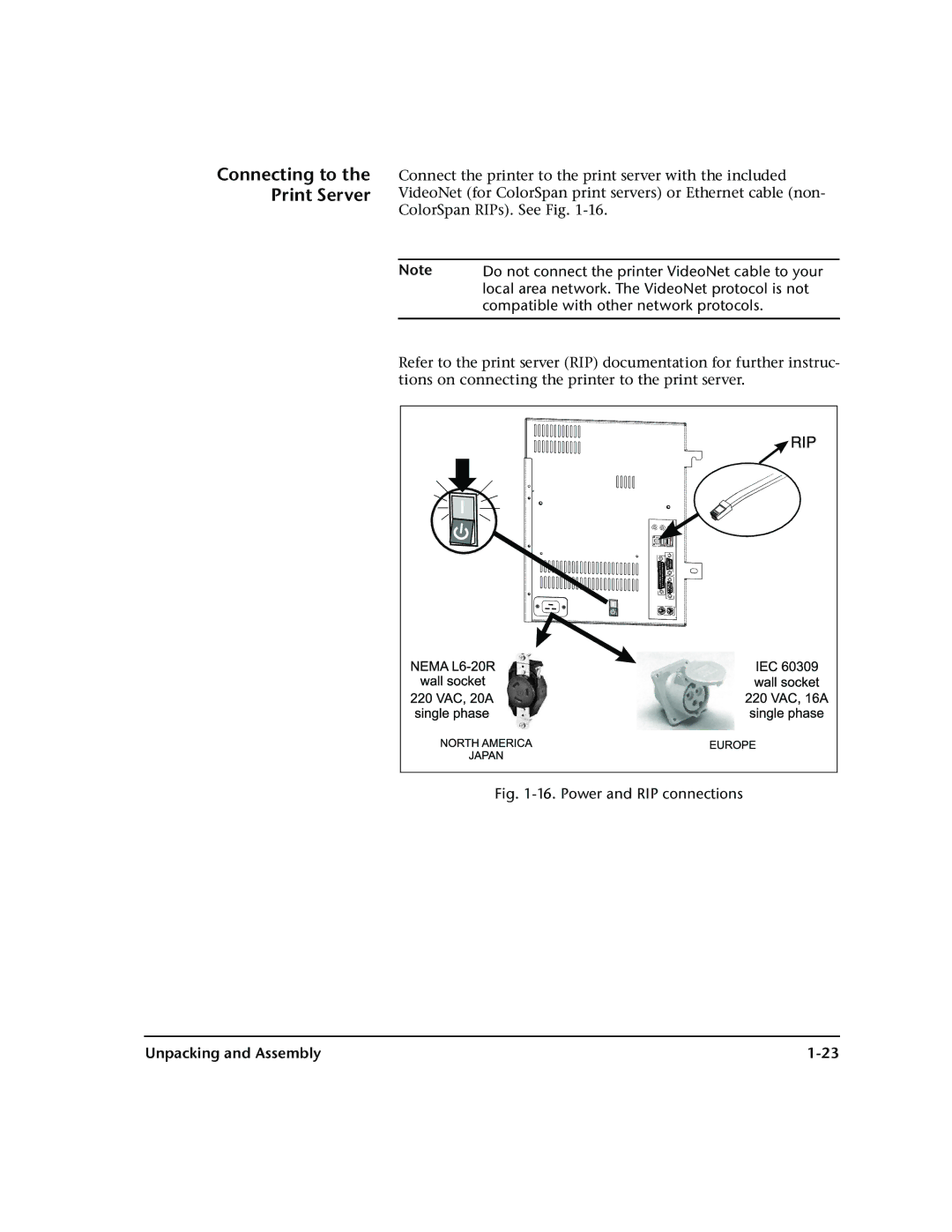 HP 72SR manual Connecting to the Print Server 