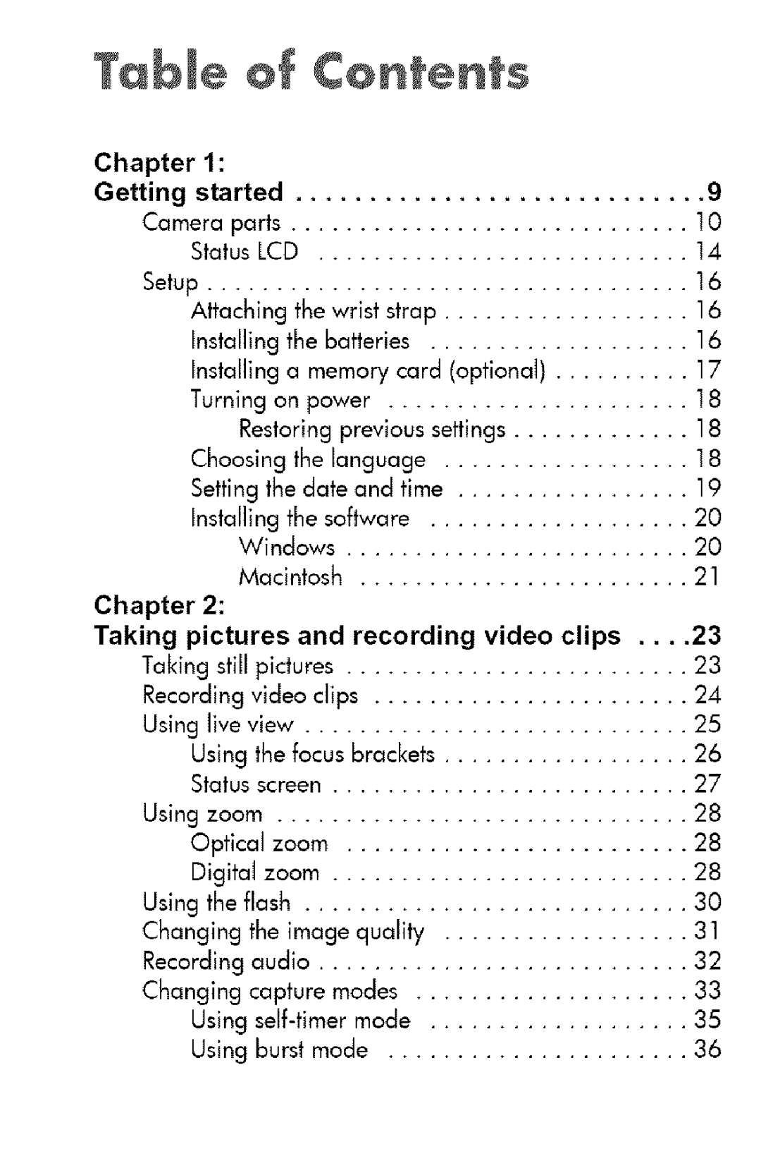 HP 730 manual Tabme Contents 