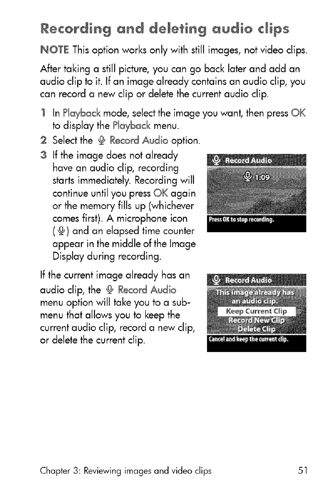 HP 730 manual ÷¢arding and d÷l÷ting audio dips 