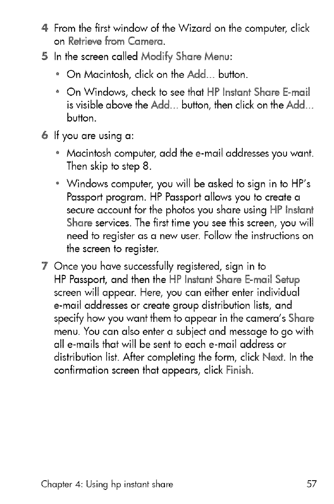 HP 730 manual Using hp instant share 