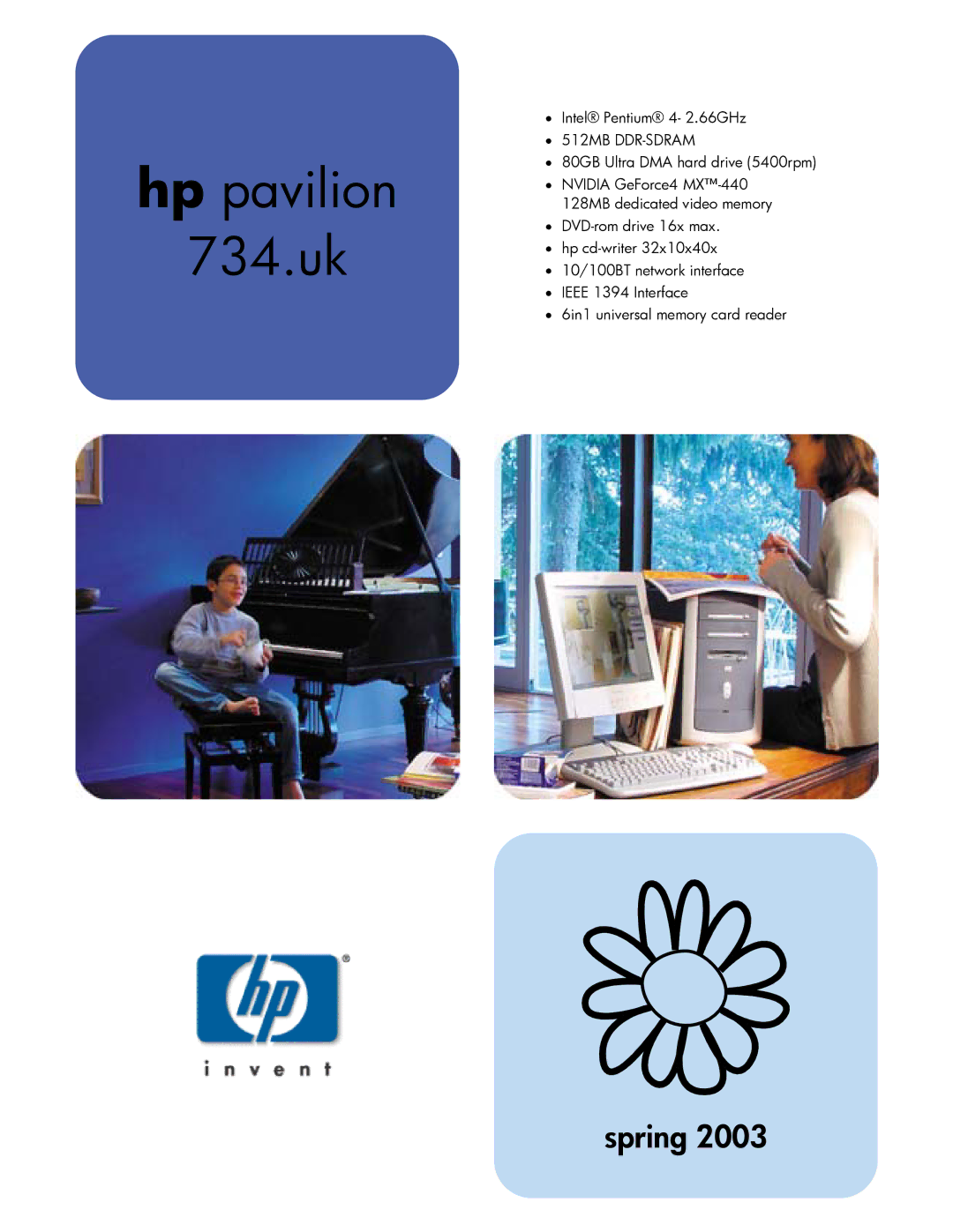 HP manual Hp pavilion 734.uk 