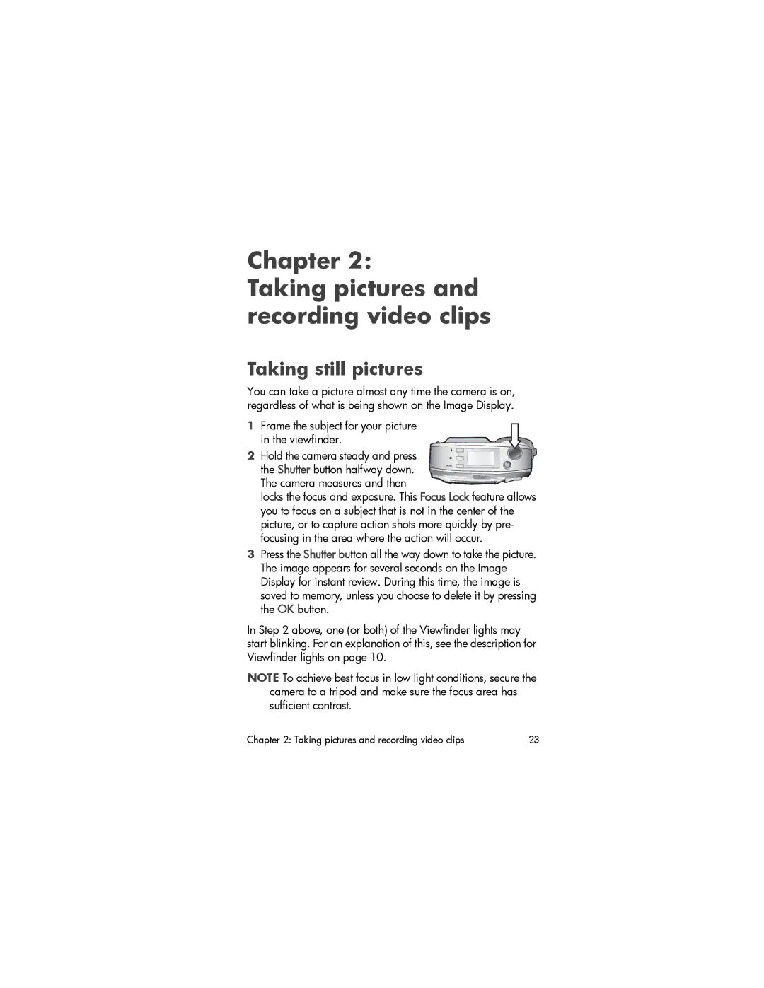 HP 733v, 735 /dock Bundle manual Chapter Taking pictures and recording video clips, Taking still pictures 