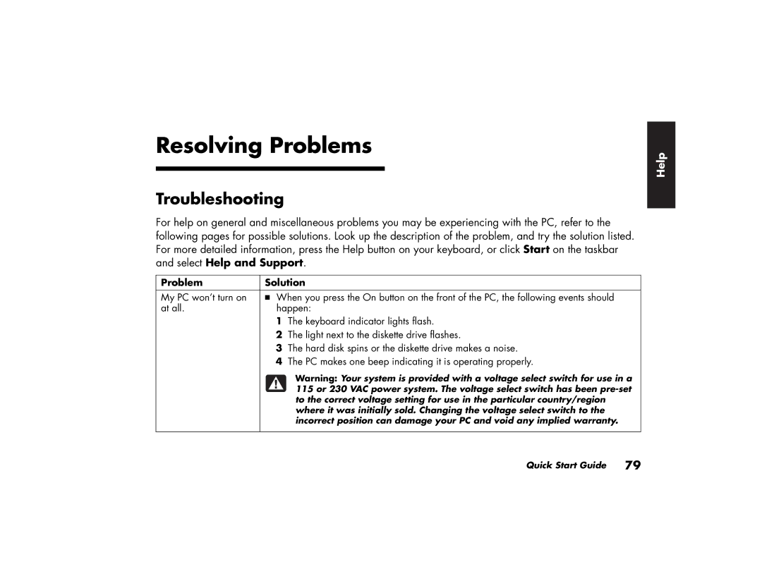 HP 505n (US/CAN), 735n (US/CAN), 725n (US/CAN), 545x (US/CAN), 525x (US), 525w (US/CAN) Resolving Problems, Troubleshooting 
