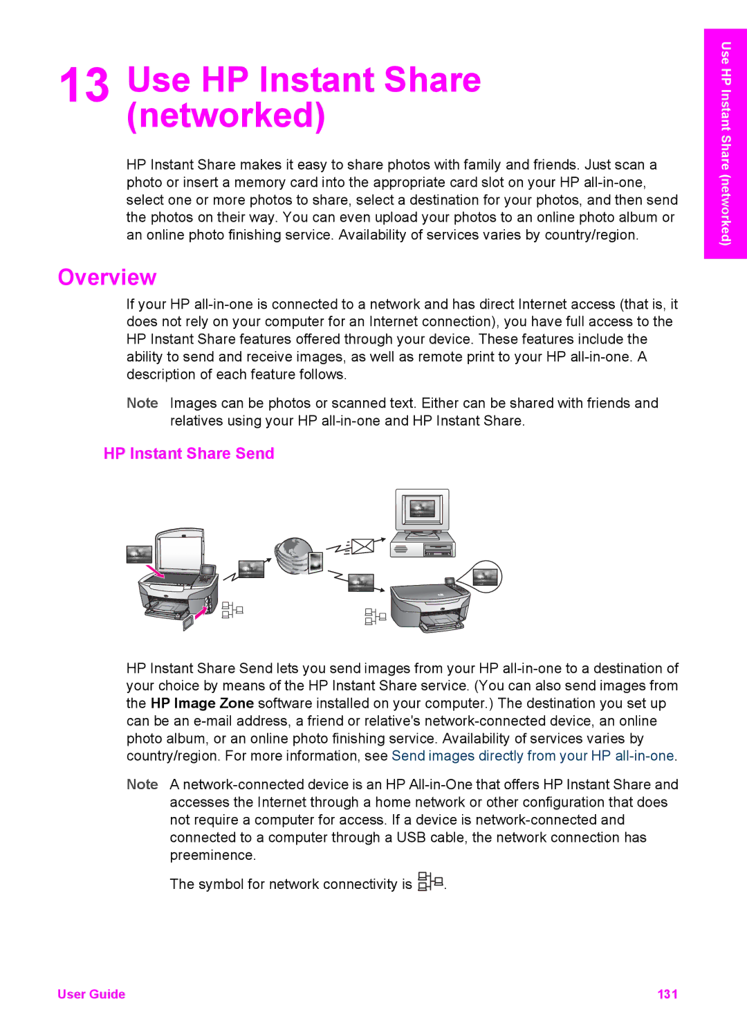 HP 7310xi, 7410xi manual Use HP Instant Share networked, HP Instant Share Send 