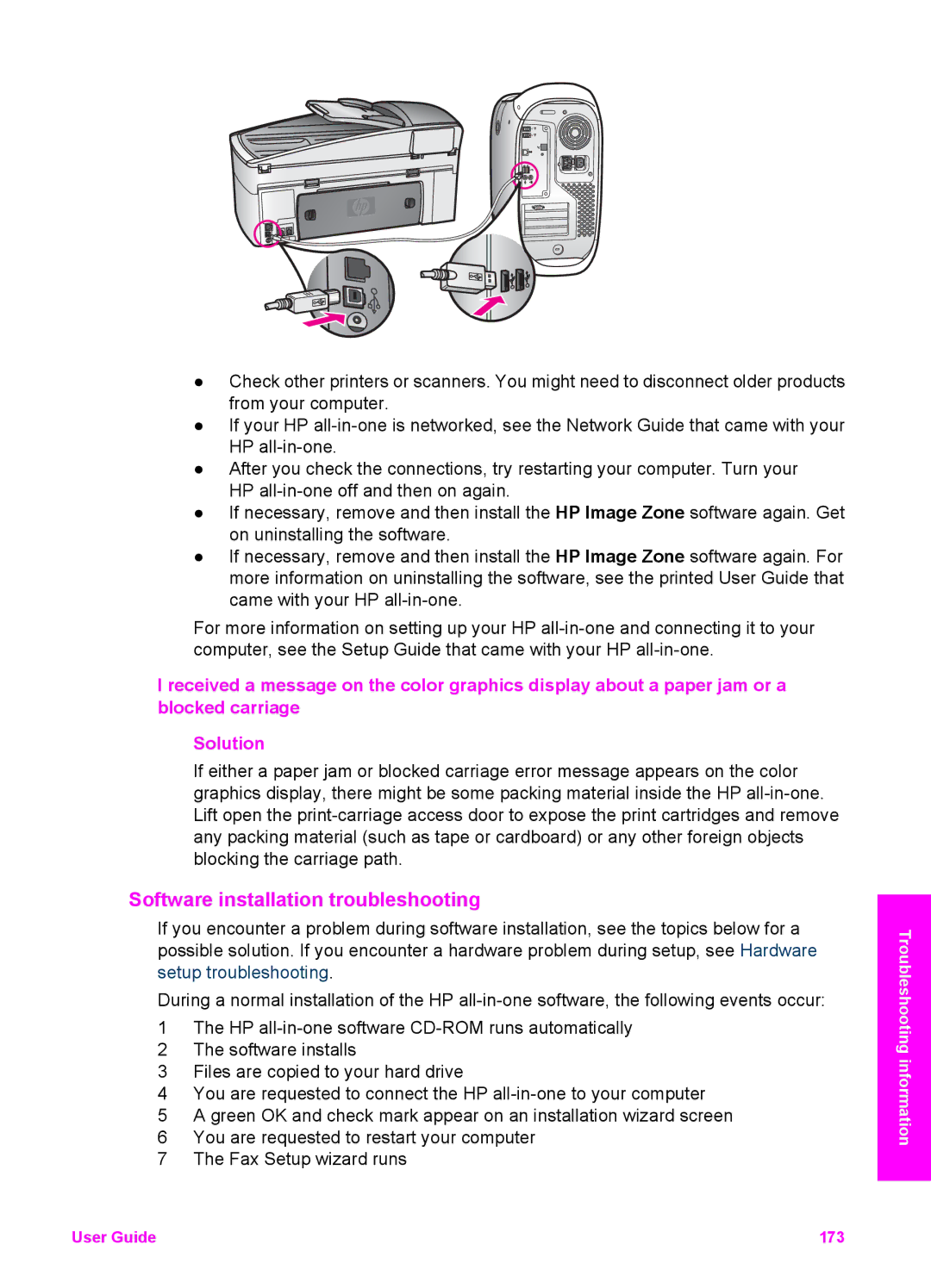 HP 7410xi, 7310xi manual Software installation troubleshooting 