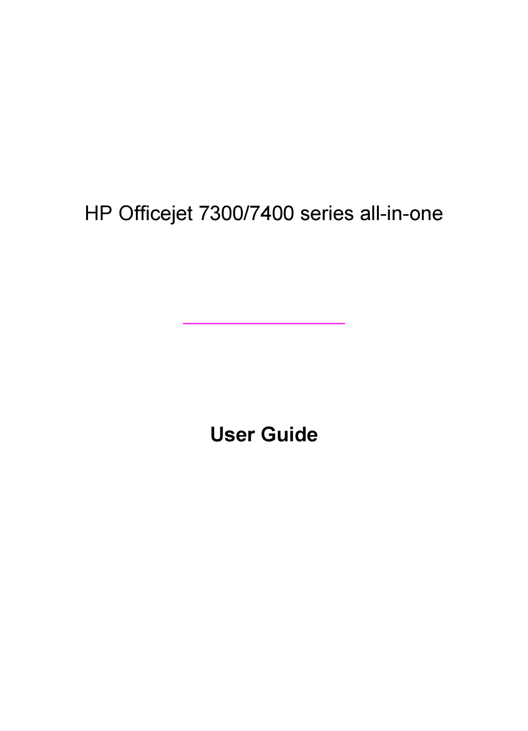 HP 7310xi, 7410xi manual User Guide 