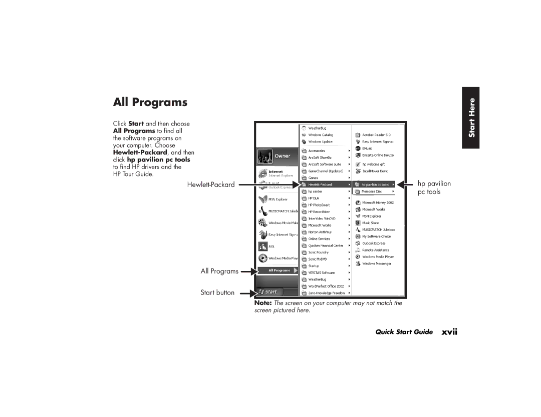 HP 513g (US), 743c (US/CAN), 733n (US), 703c (US), 533w (US), 533c (US/CAN), 523w (US), 523n (US/CAN), 543x (US) All Programs 