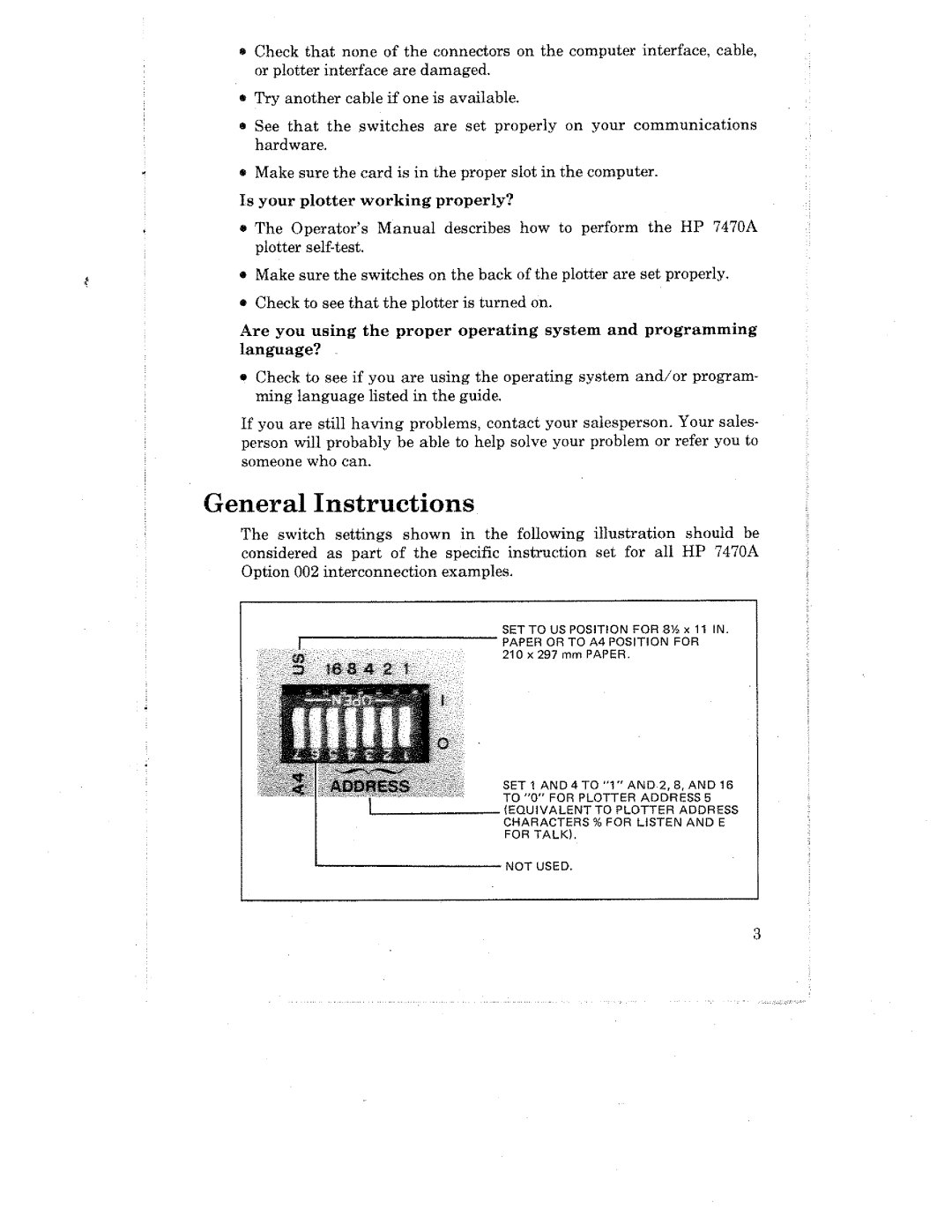 HP 7470A manual 