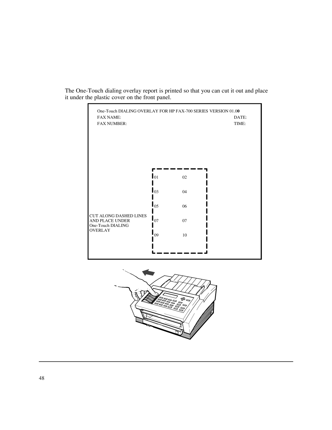 HP 750 Fax manual FAX Number Time 