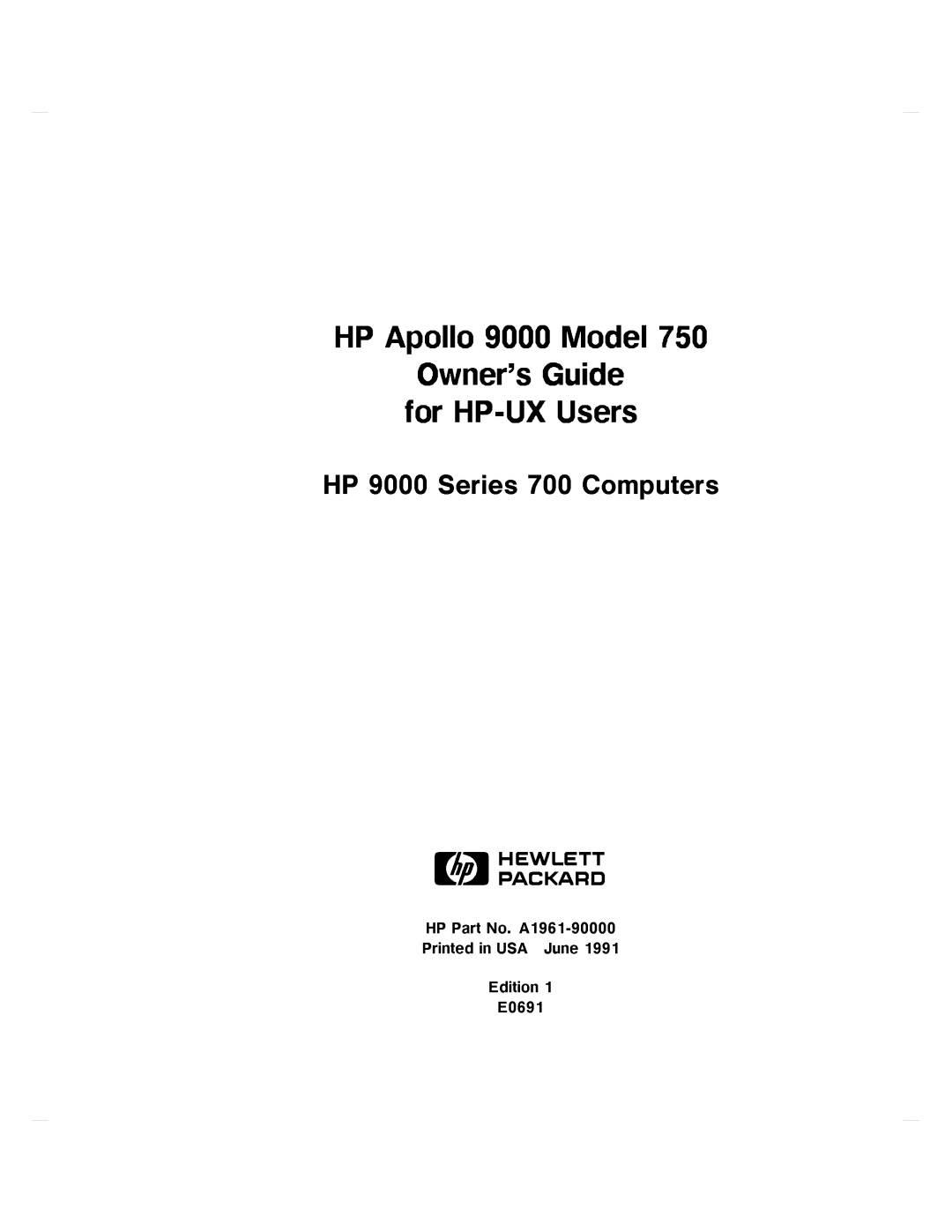 HP 750 manual 