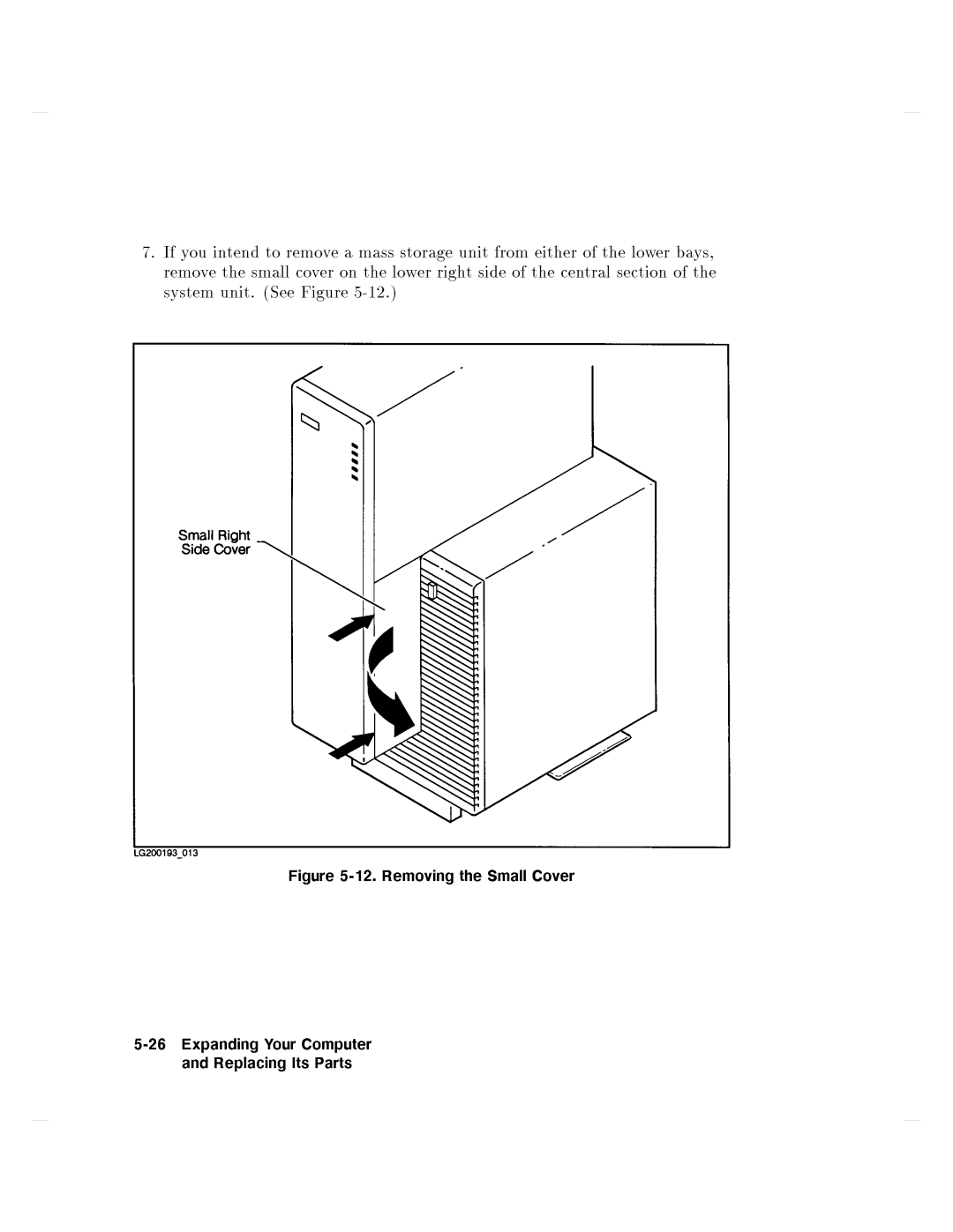 HP 750 manual RemovingtheSmallCover 