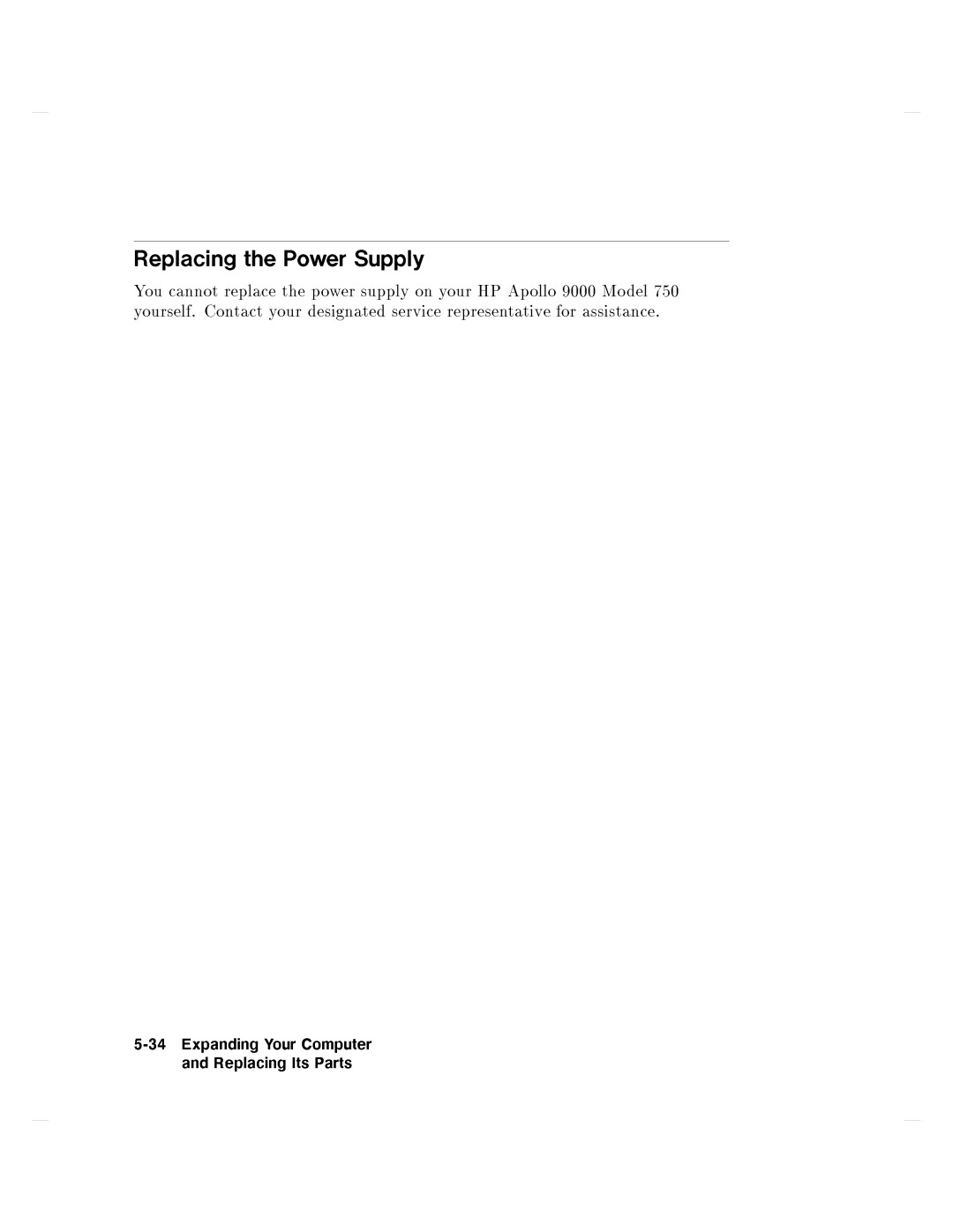 HP 750 manual 34ExpandingReplacingYourItsComputerParts 