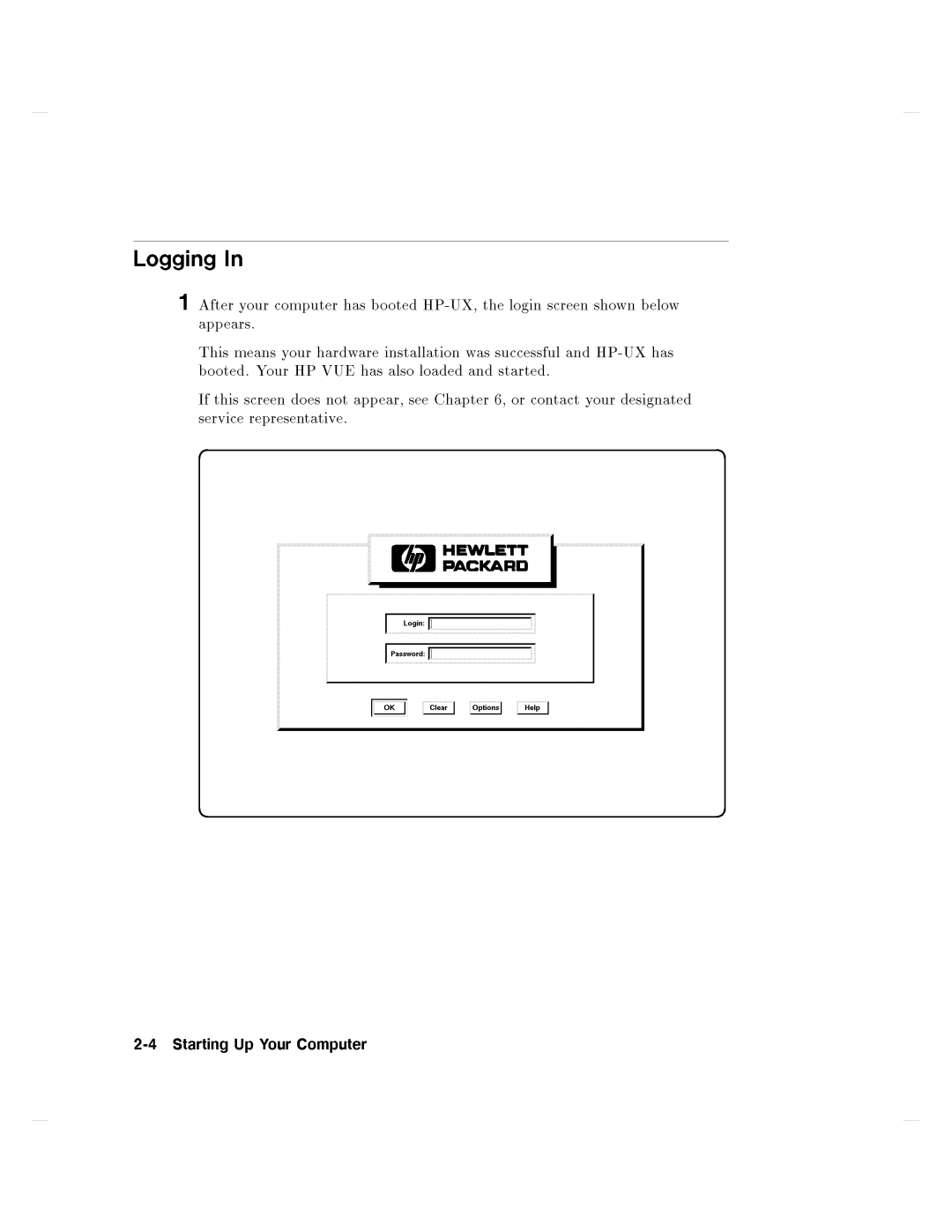 HP 750 manual 4StartingcUpYourComputer 