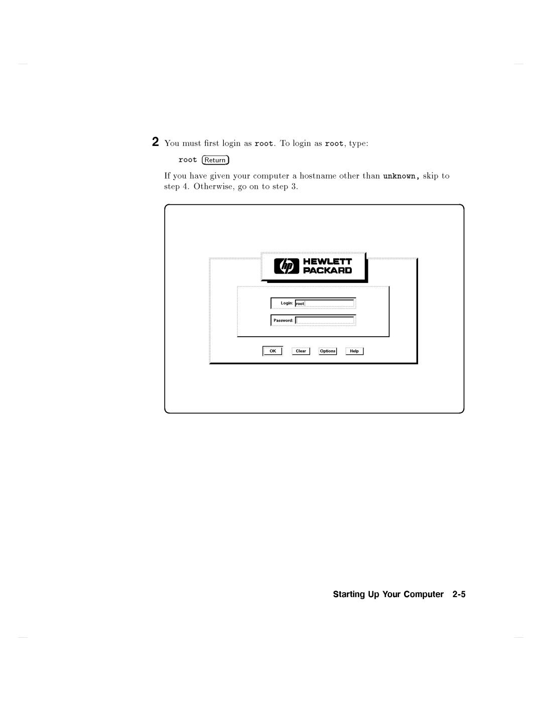 HP 750 manual StartingUpYourComputer2-5 