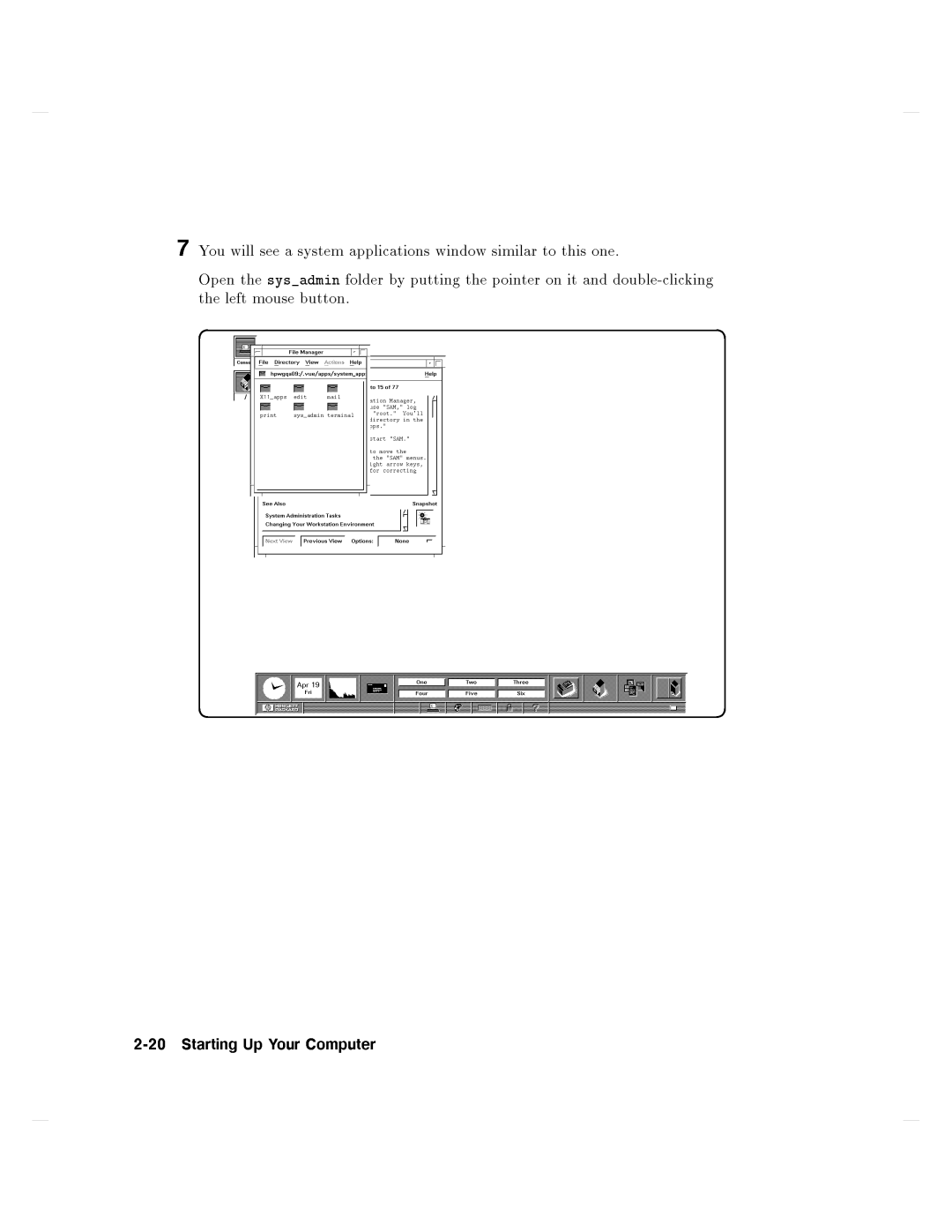 HP 750 manual 20StartingUpYourComputer 